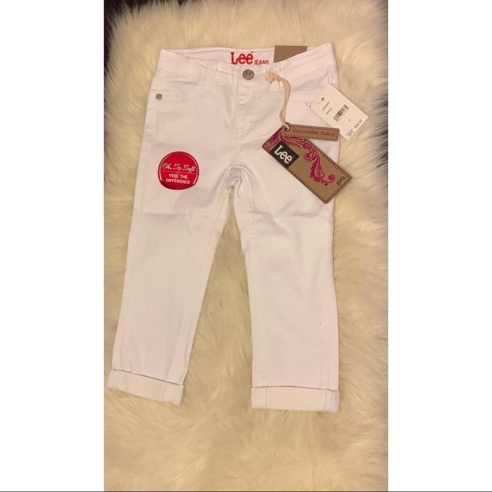 Brand New Lee Jeans color White Size 3T